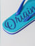 Blue Logo Print Flip Flops_393272+12