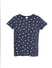Navy Blue Polka Dot Print T-shirt