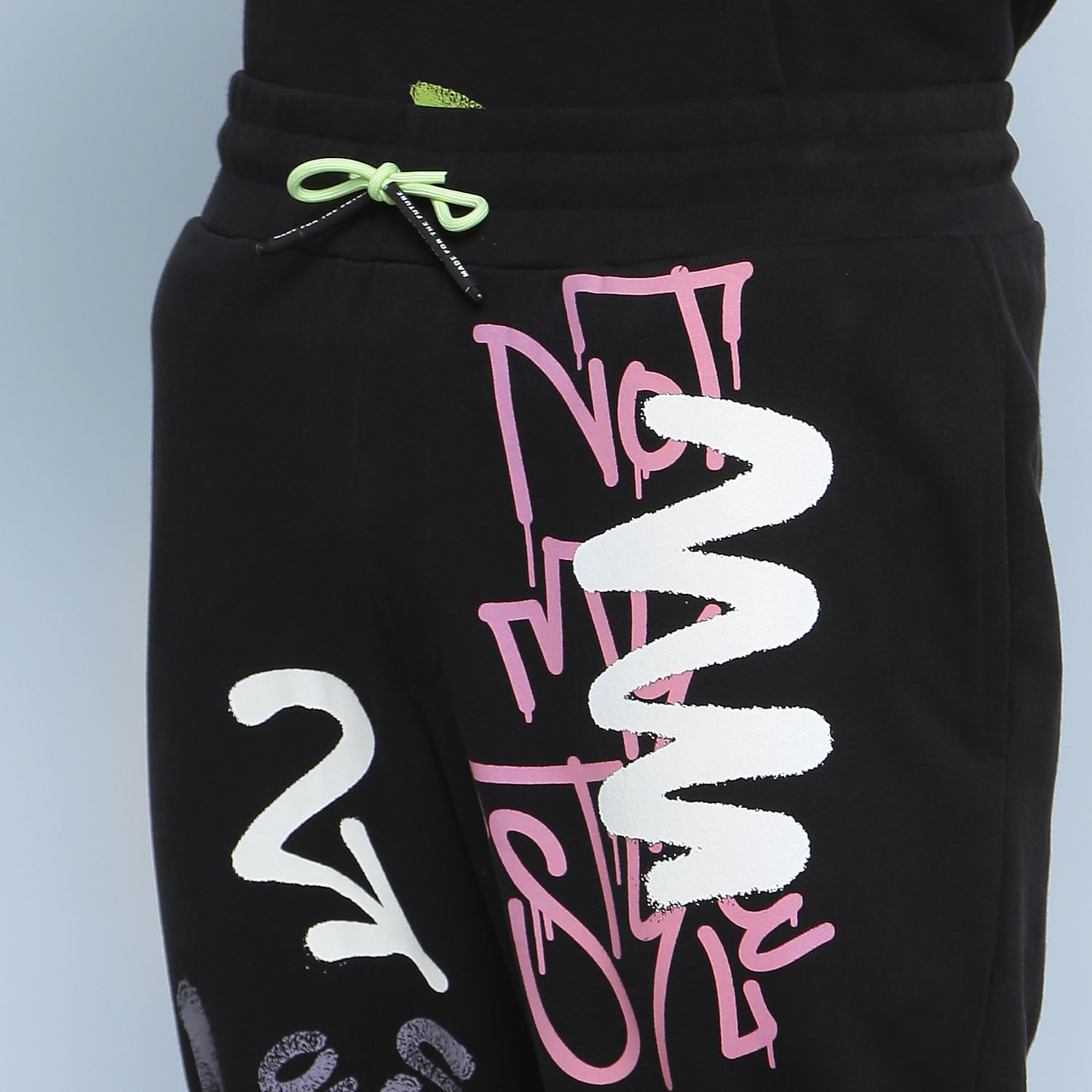 graffiti print sweatpants