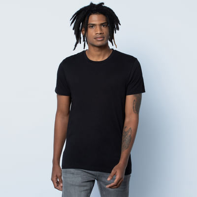 Black Crew Neck T-shirt- Customizable