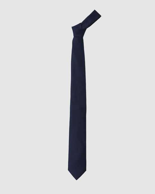 Navy Blue Textured Tie
