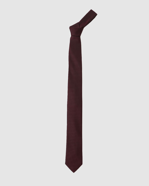 Maroon Textured Tie