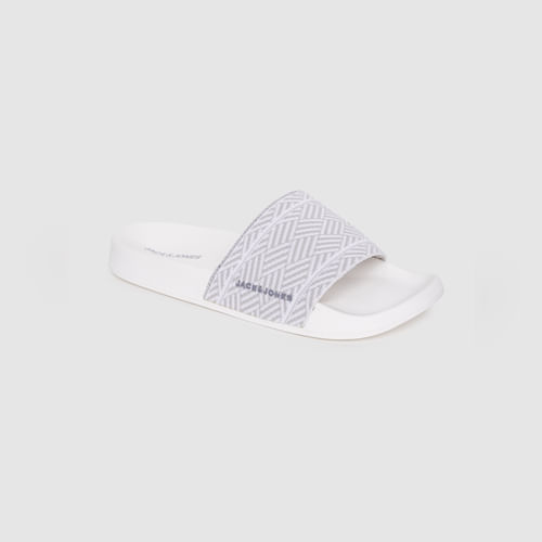 JACK&JONES White Printed Sliders