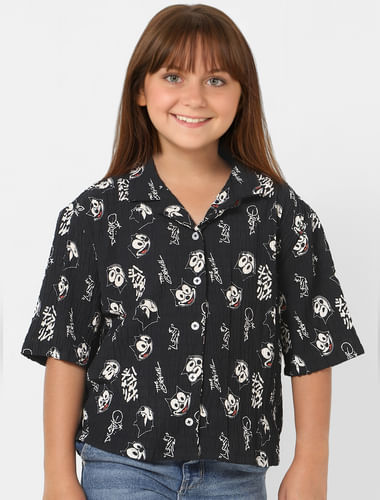 Kids Only X Felix Black Printed Shirt