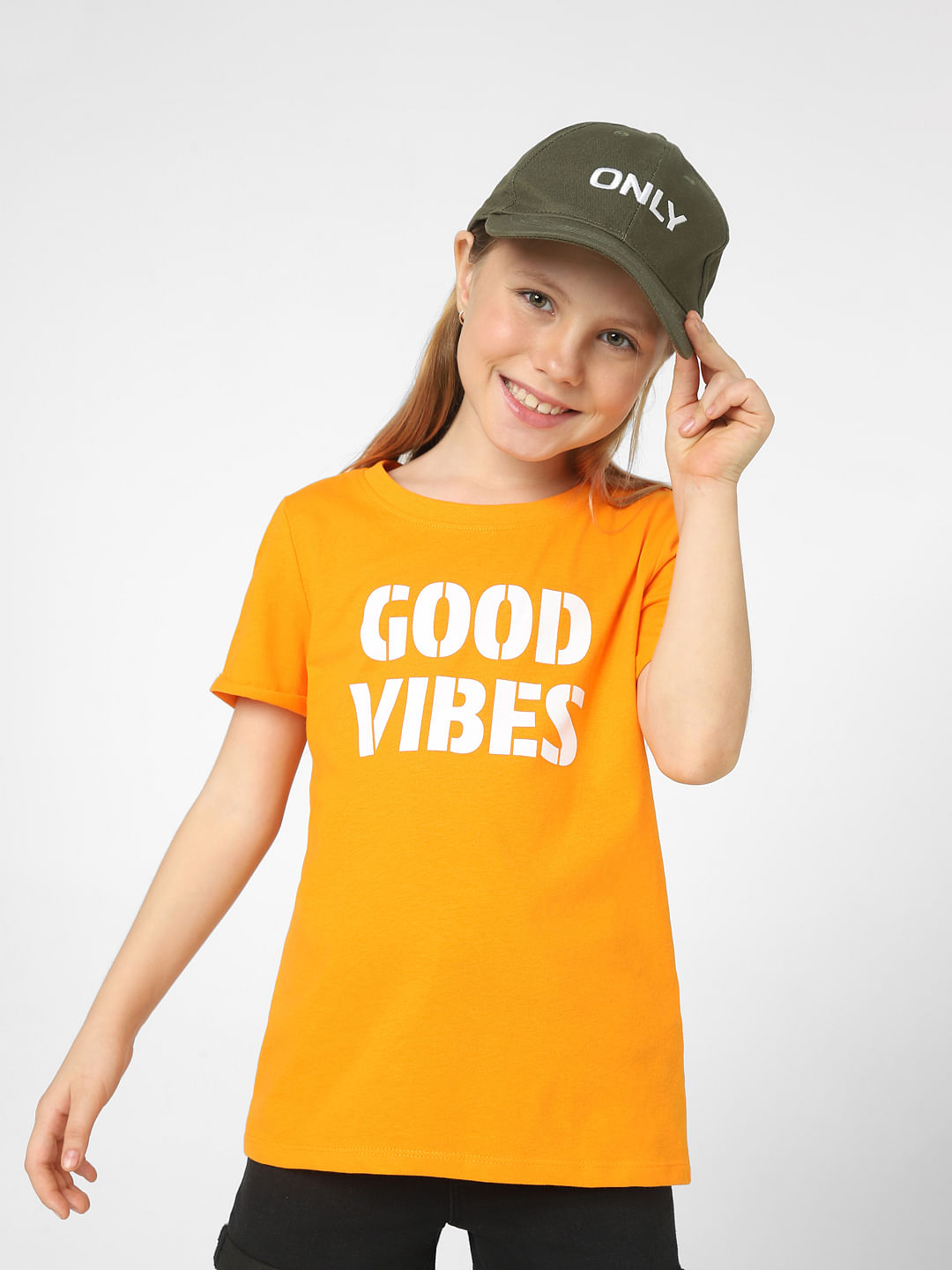 Girls orange clearance shirt