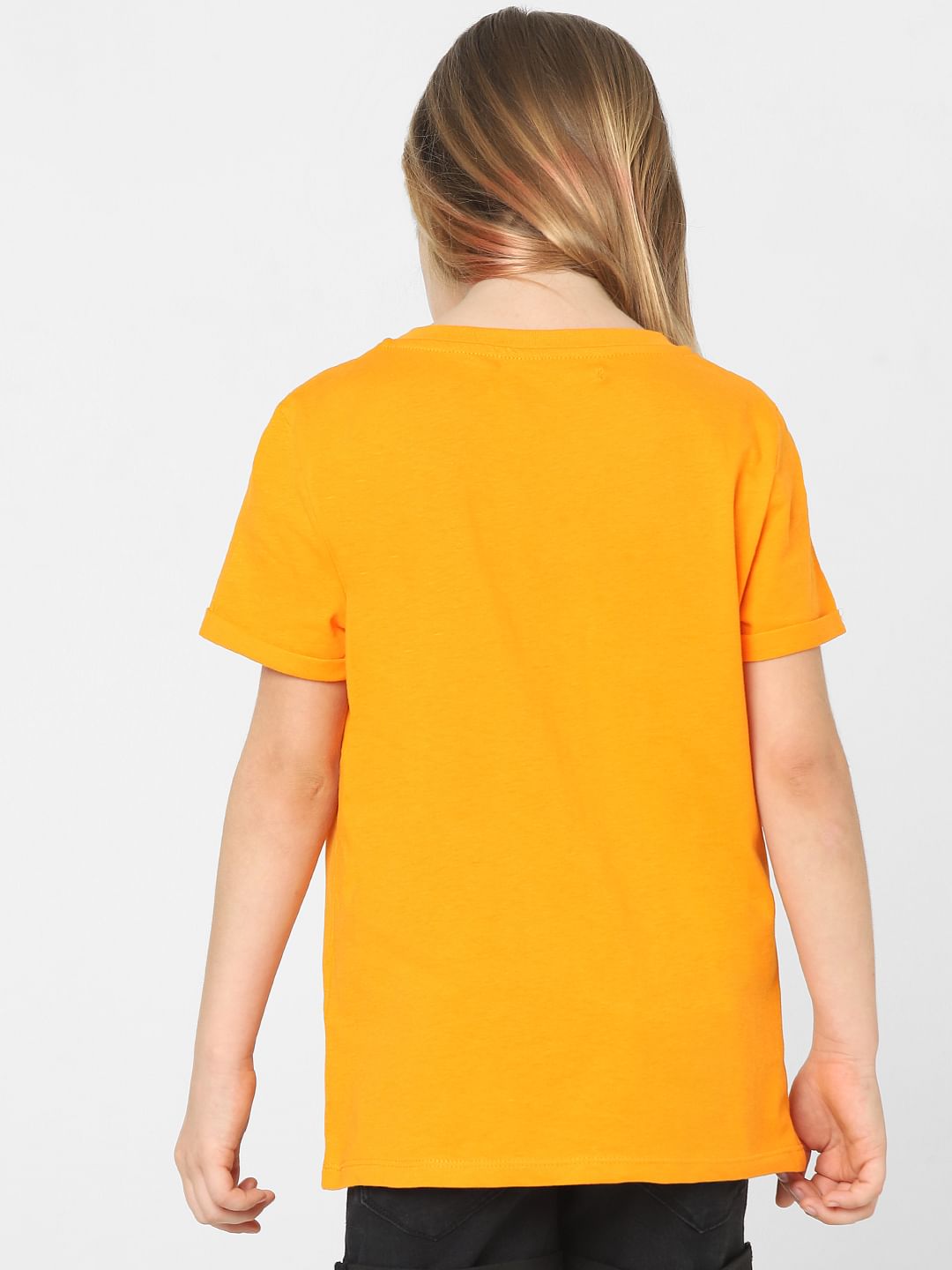 Girls orange outlet shirt