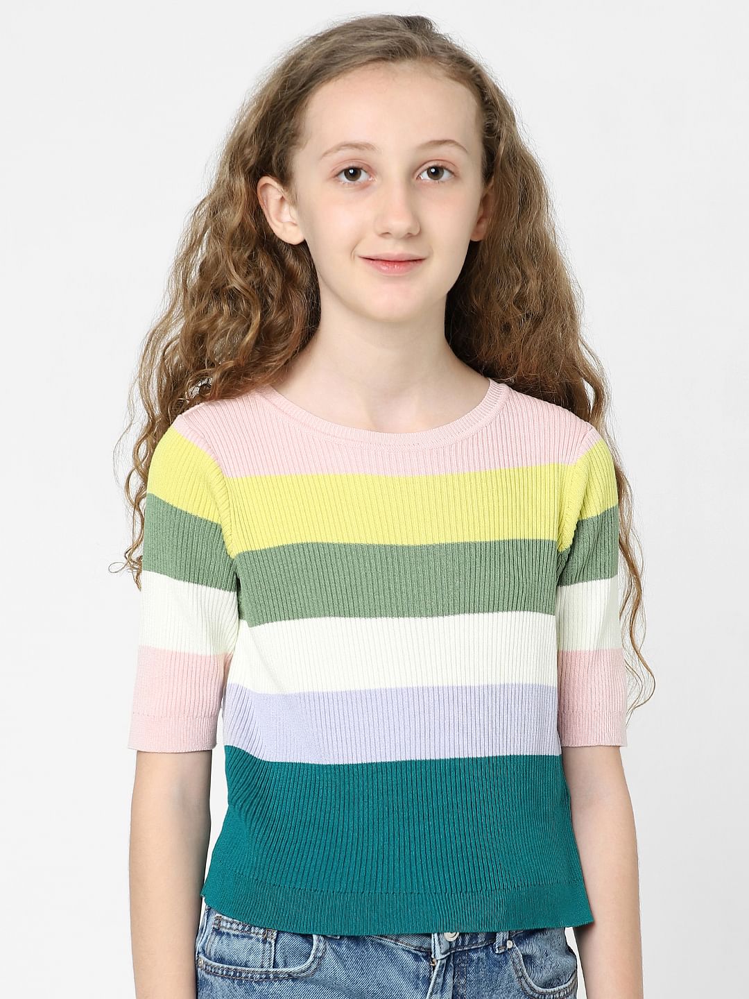 Girls 2024 striped top