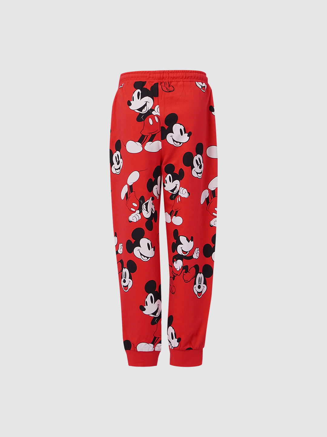 Red graphic online sweatpants