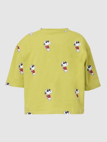 Girls x PEANUTS Yellow Graphic Sweatshirt