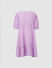 Girls Purple Textured dress