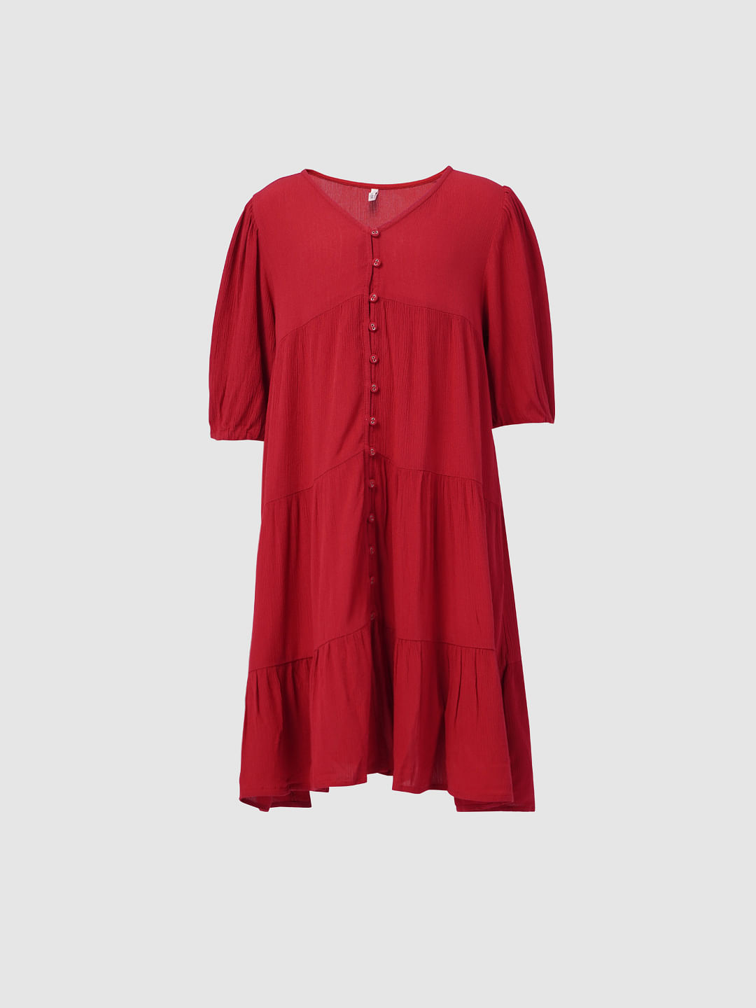 Girls red cheap shirt dress