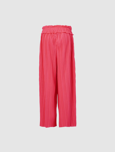 Girls Pink Pleated Pants