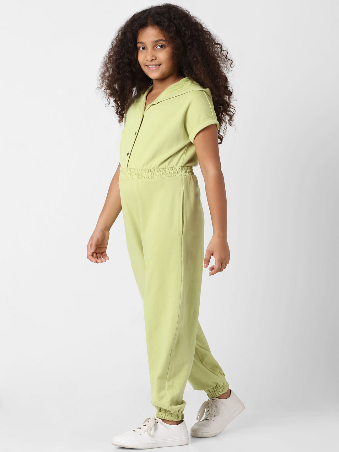 Kids cheap green jumpsuit