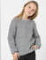 GIRLS Grey Cable Knit Pullover