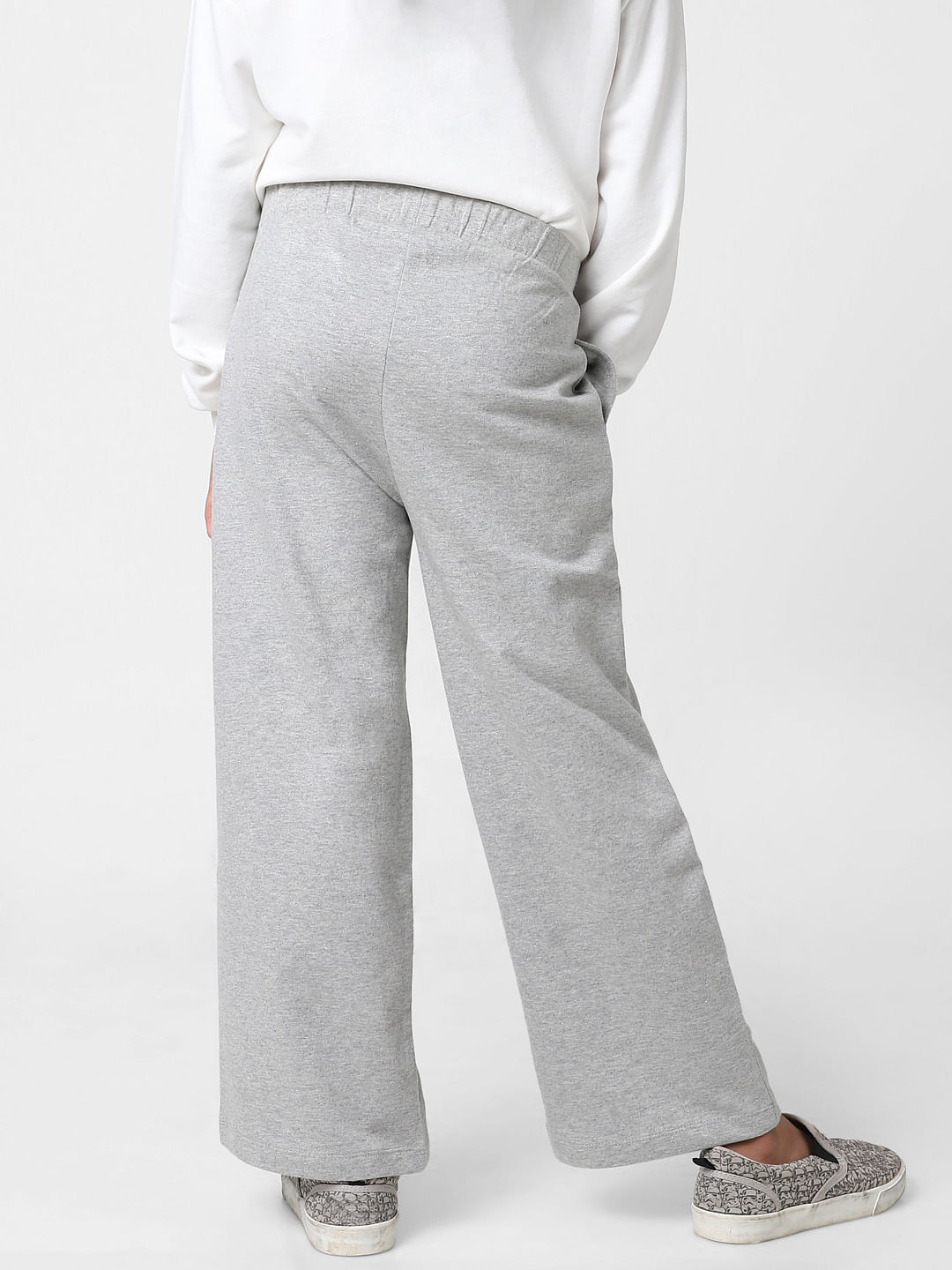 Charcoal Grey Turn Over Waist Trousers  PrettyLittleThing