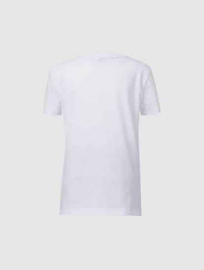 White Embroidered T-shirt