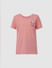 Pink Sequin Embroidered T-shirt