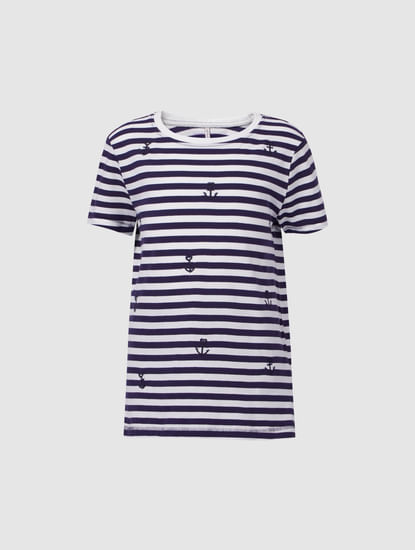 Blue Striped T-shirt