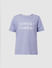 Lilac Text Print T-shirt