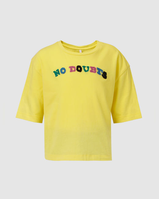 Yellow Embroidered T-shirt
