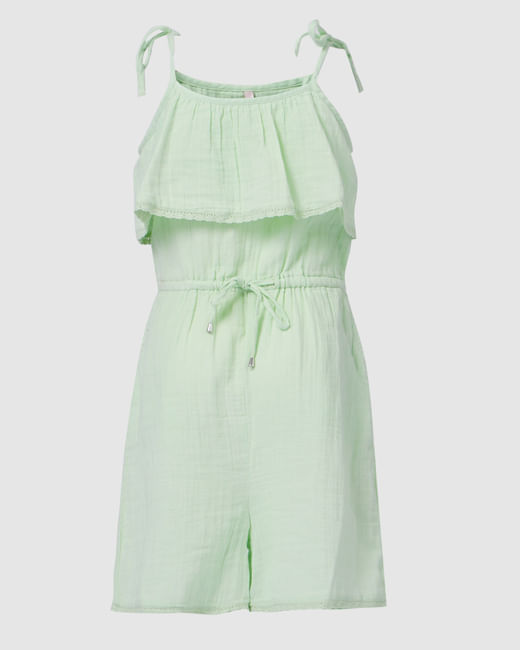 Green Strappy Playsuit