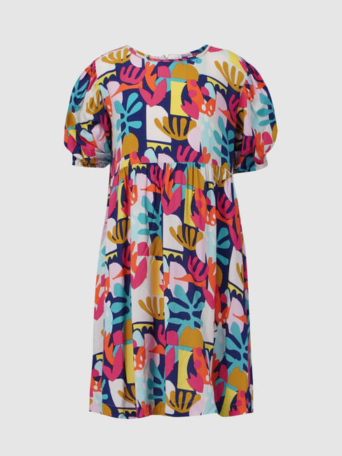 Multi-coloured Printed Dress