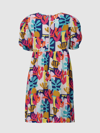 Multi-coloured Printed Dress