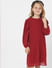 Red Plisse Dress
