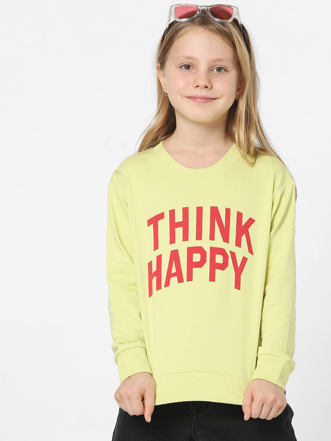 Girls on sale green sweatshirt