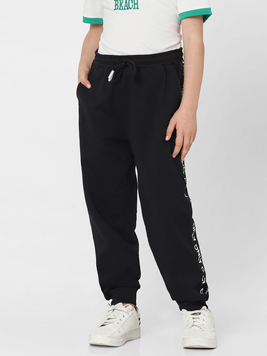 Next girls black discount joggers