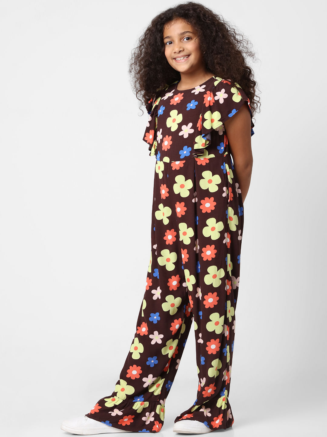 Girls 2025 floral jumpsuit