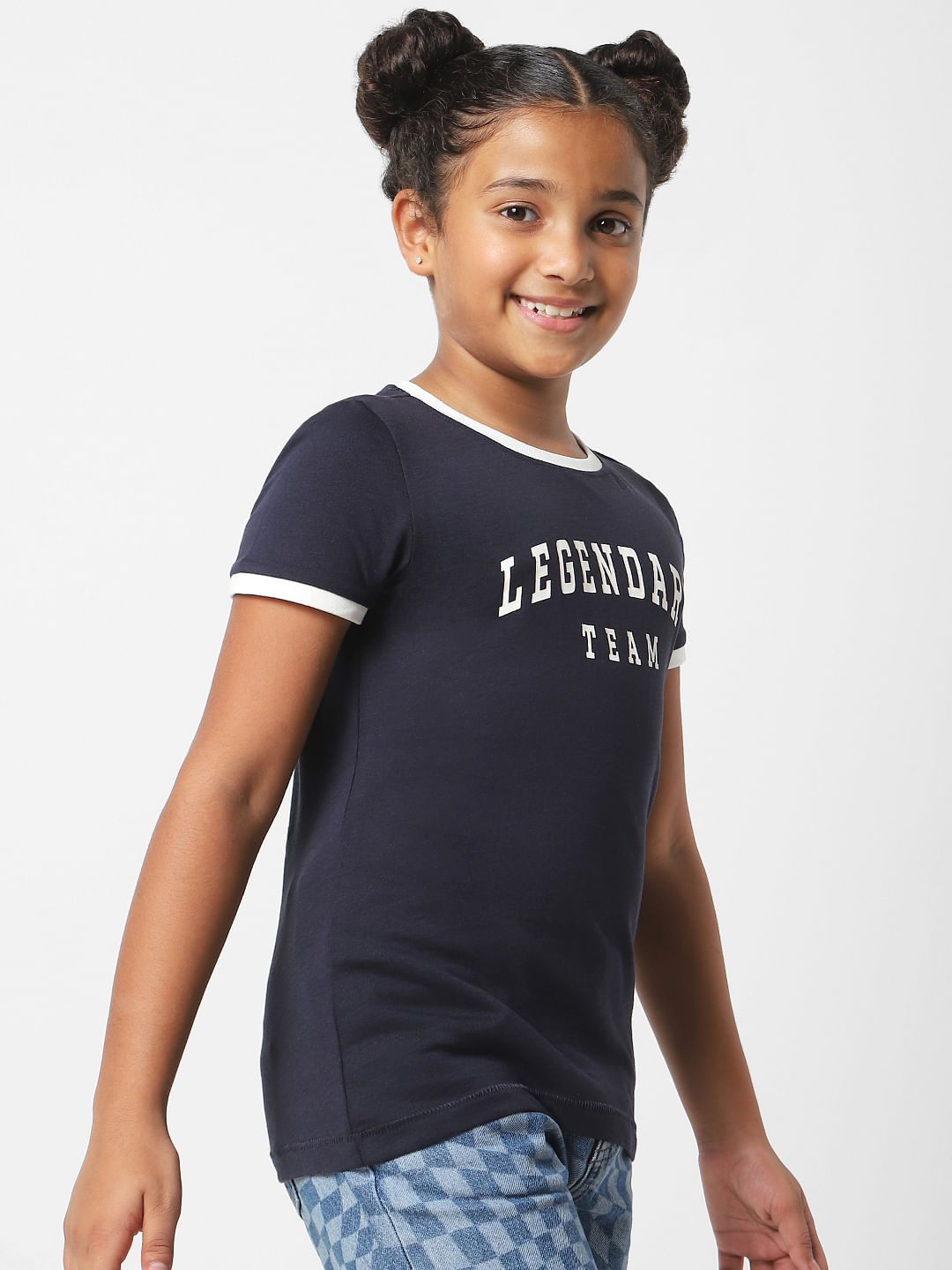 Navy blue outlet shirt for girls