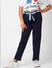 GIRLS Navy Blue High Rise Tailored Pants