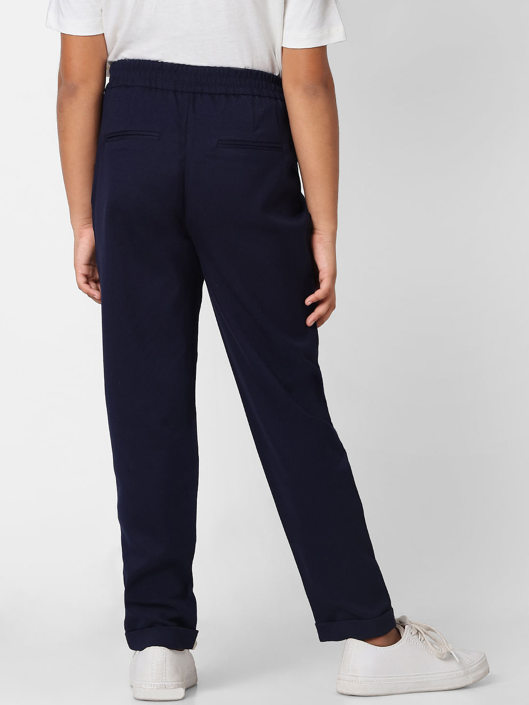Buy Navy Blue Trousers for Men Online at Selected Homme | 183635301