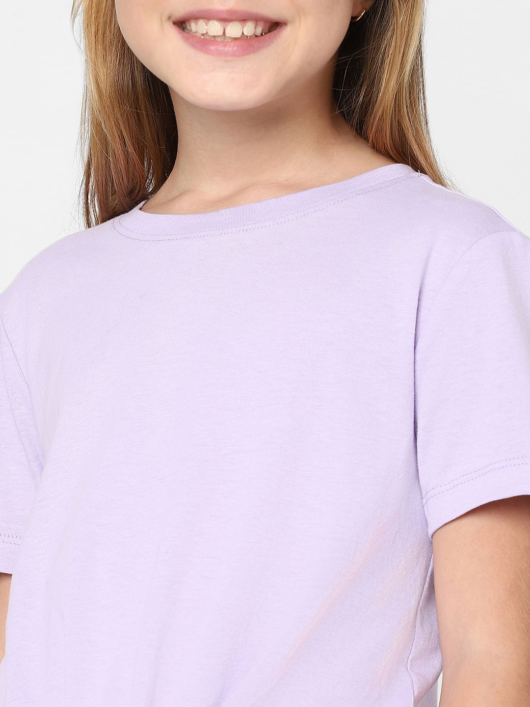 Girls purple t top shirt