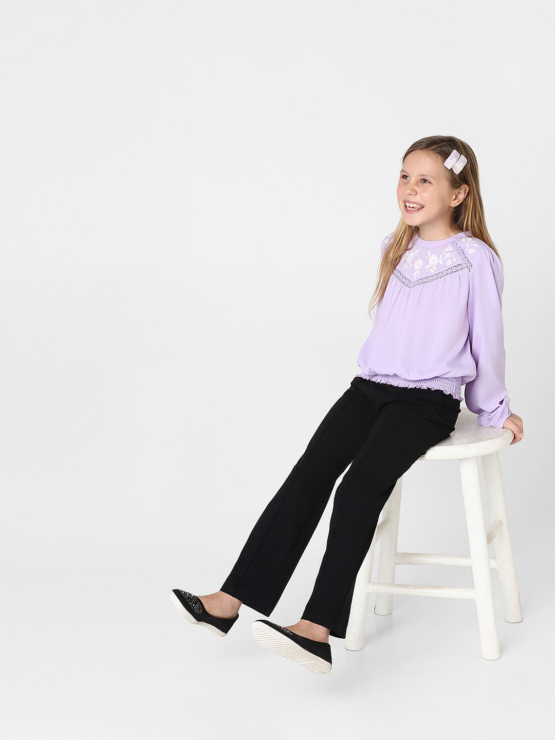 Buy Purple Shorts  34ths for Girls by RIO GIRLS Online  Ajiocom