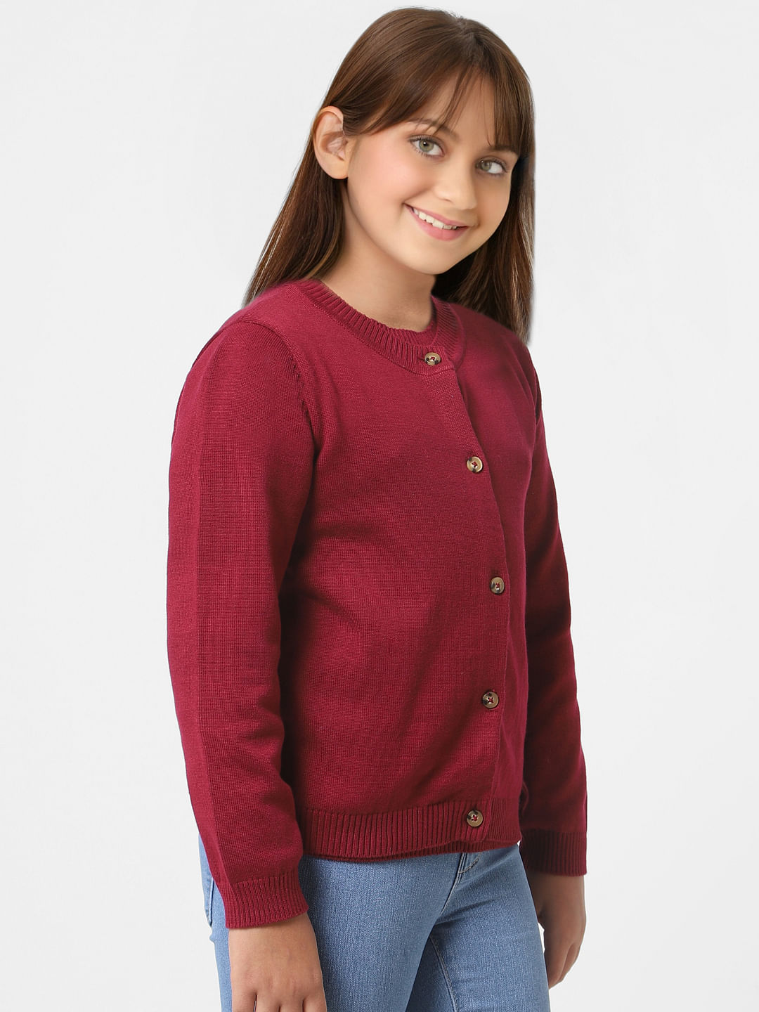 Girls shop maroon cardigan