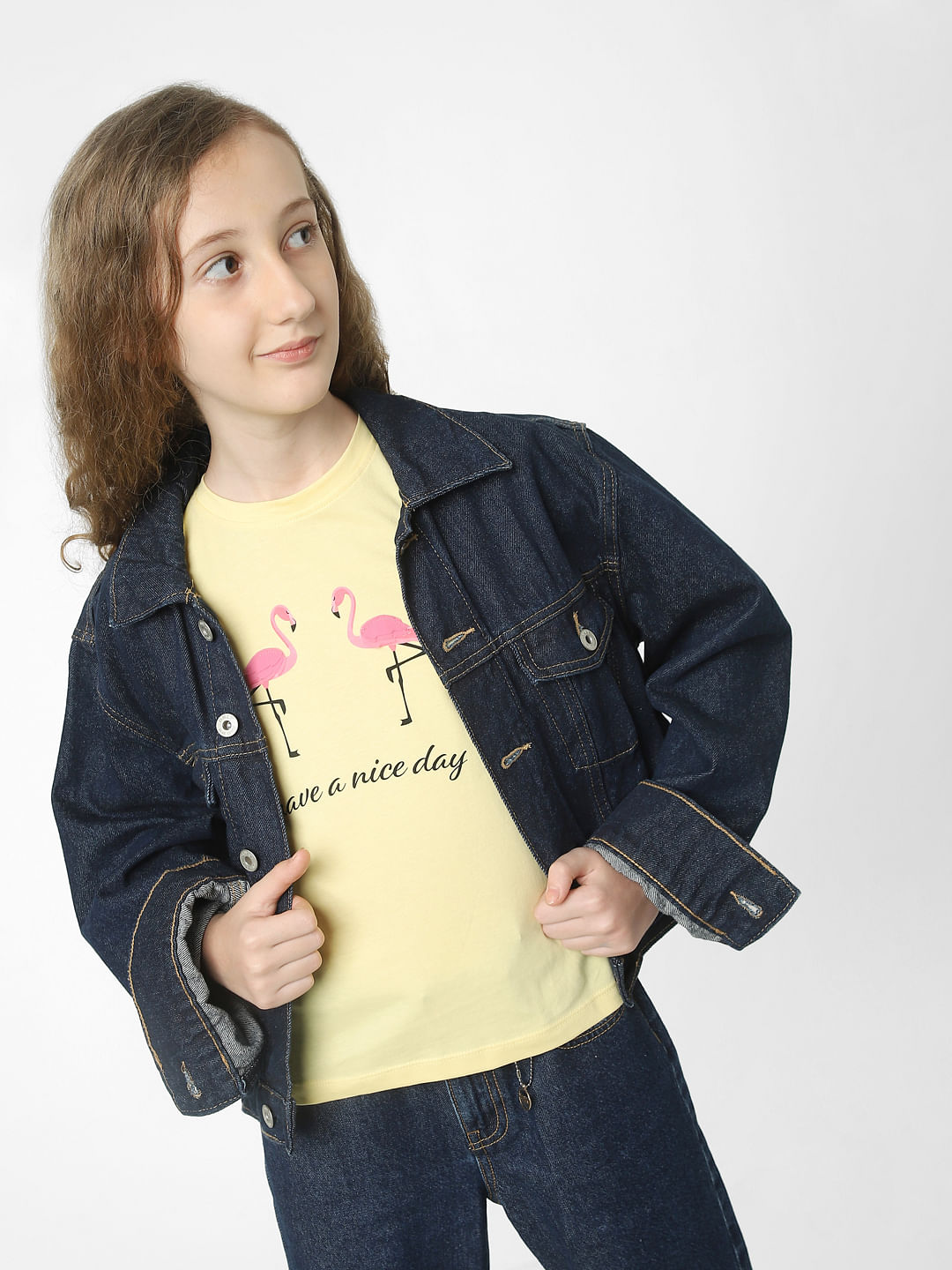 Buy Yellow Logo Print Crew Neck T-shirt for Boys Online at Jack&Jones  Junior |287563301
