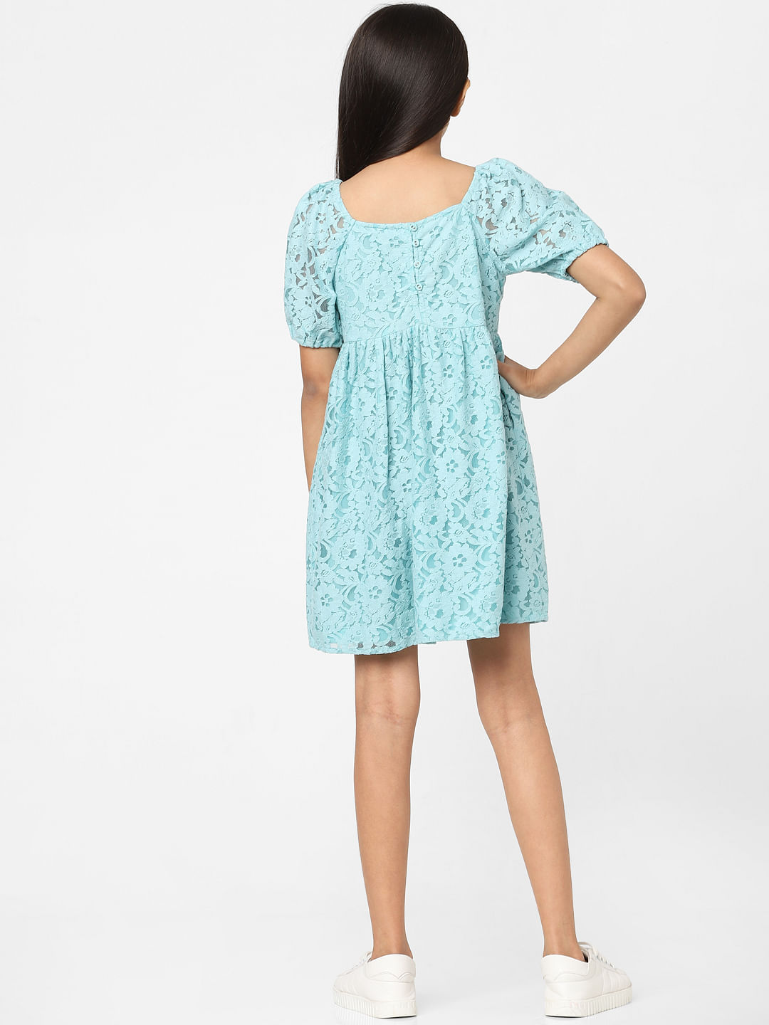 All Mine Blue Lace Mini Dress – Beginning Boutique NZ