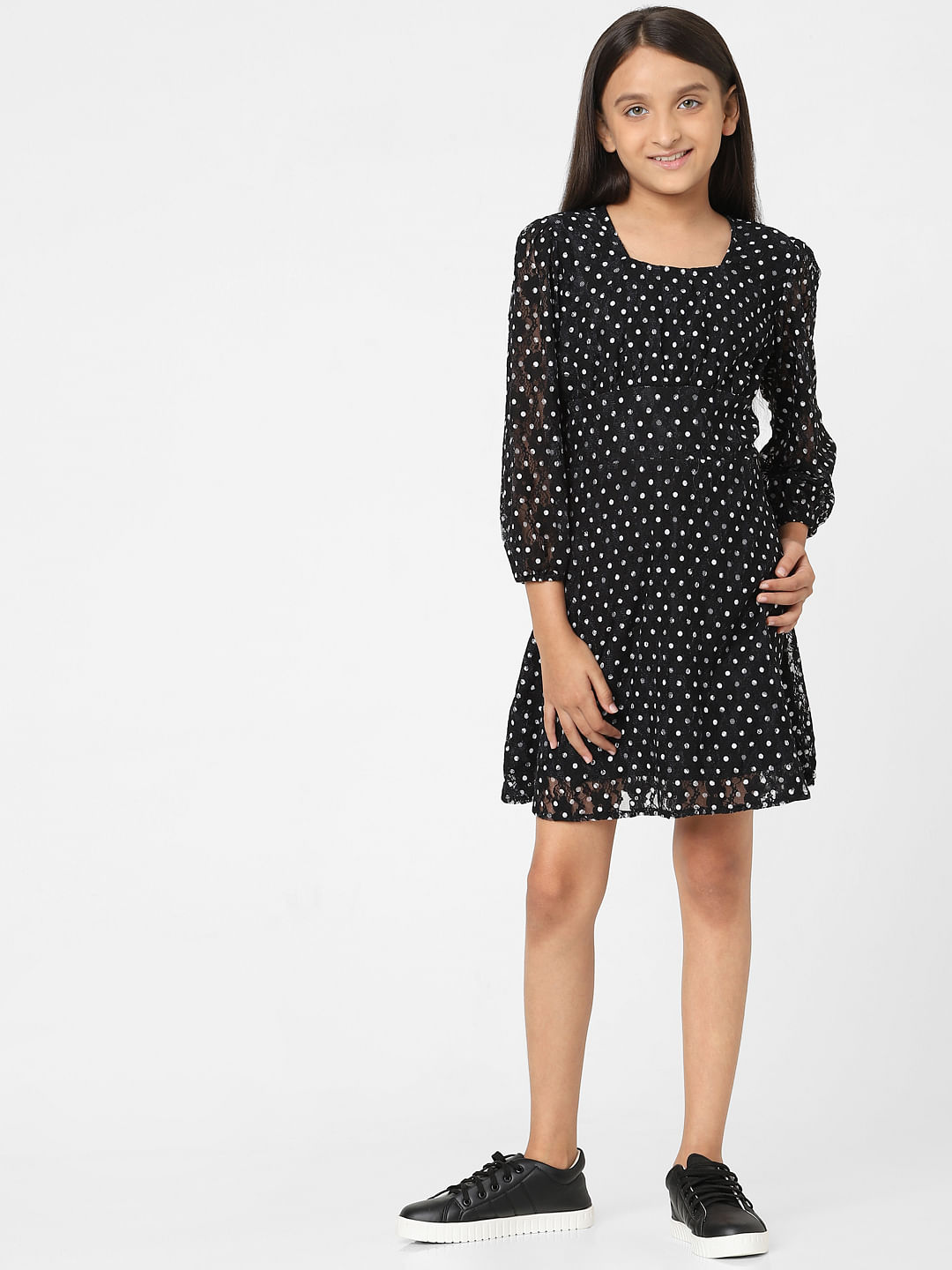 Buy Black Dresses & Frocks for Girls by Tior Online | Ajio.com