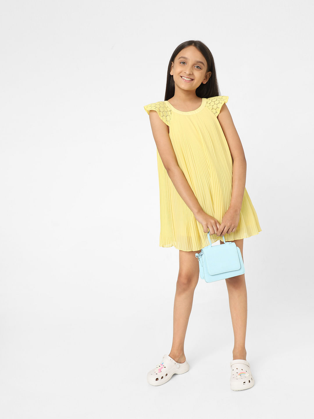 Buy Yellow Lace Dress for Girls Online at KIDS ONLY | 225518502