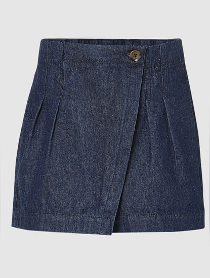 Girls Blue Bermuda Divider Skirt