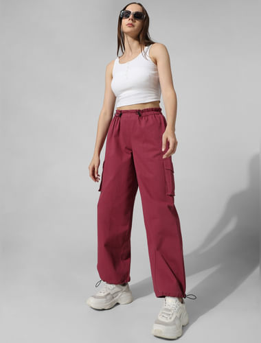 Pink Cargo Pants For Women Online – Buy Pink Cargo Pants Online in India