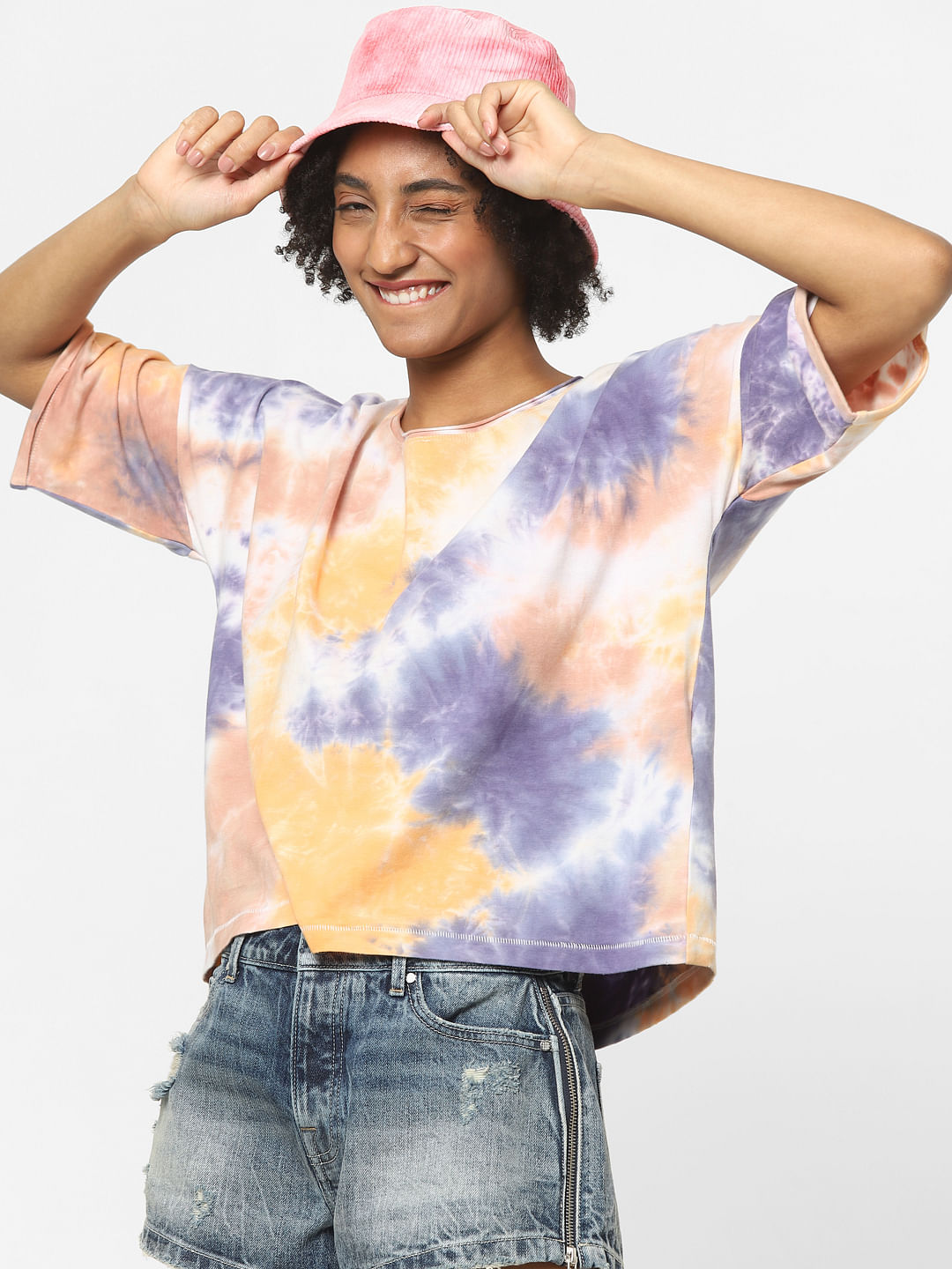 Tie dye store orange shirt