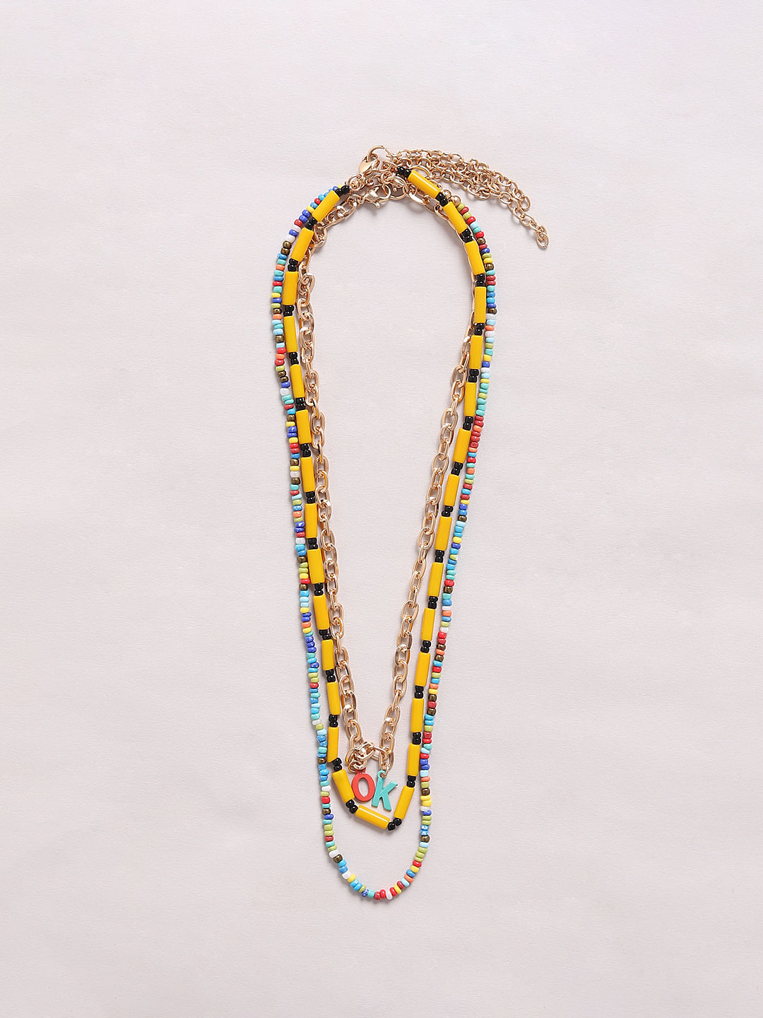 Multi Strand Pearls & Beads Designer Necklace - Fashionvalley
