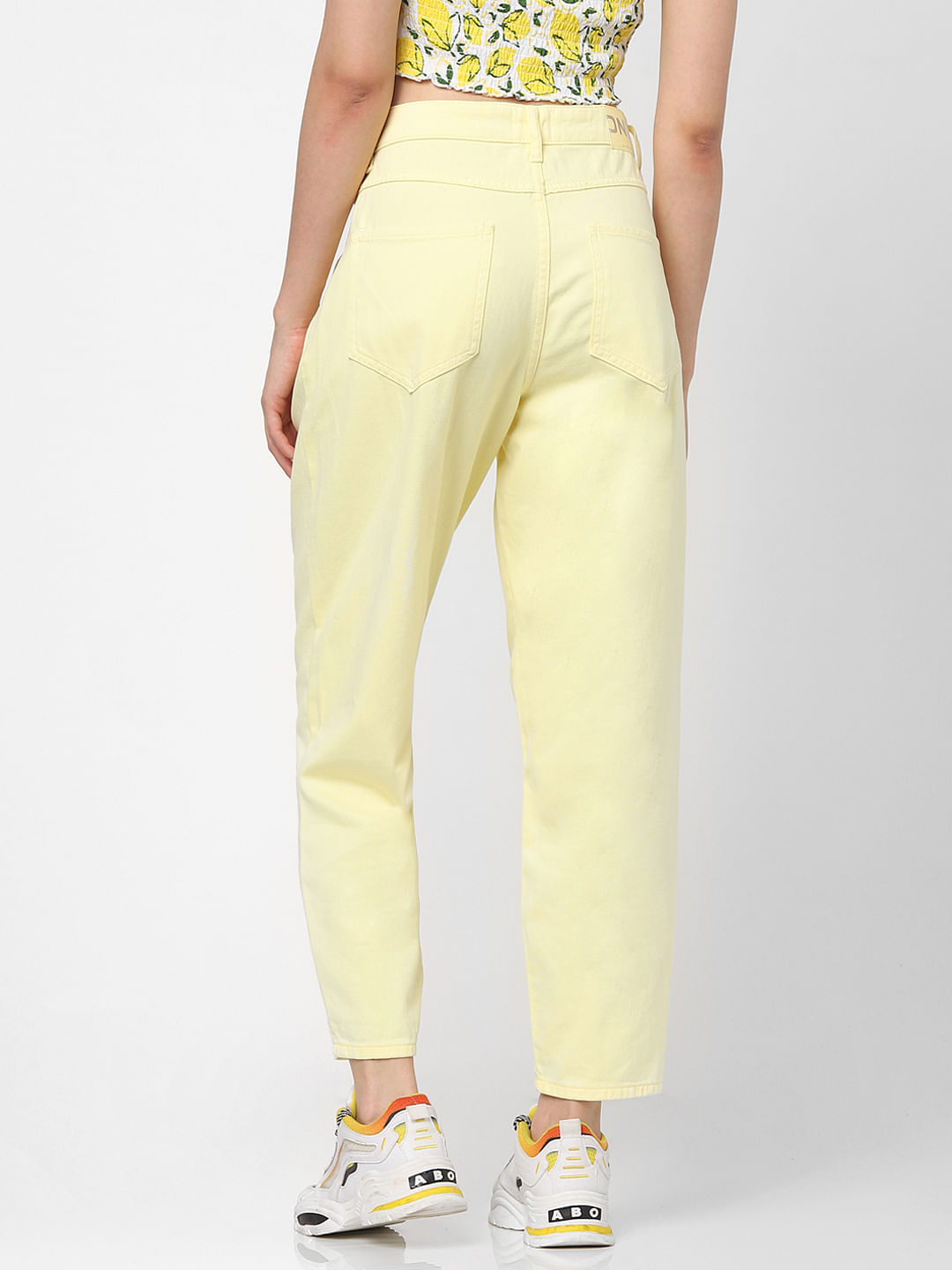 Light Yellow Colour Cotton Full Length Plazzo For Woman-LGPZC17