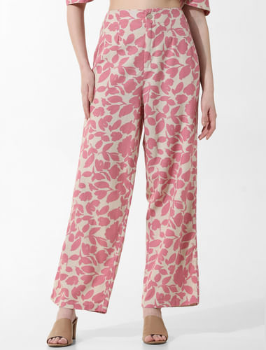 Pink Floral Co-ord Set Pants