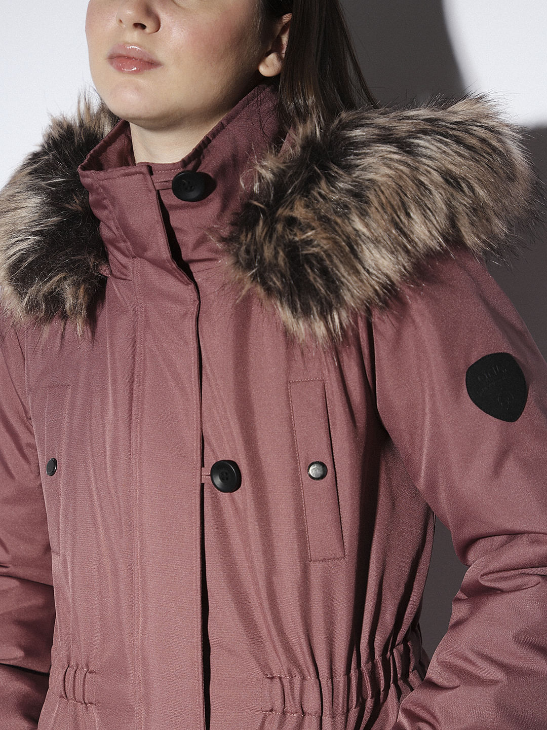 Only pink parka best sale