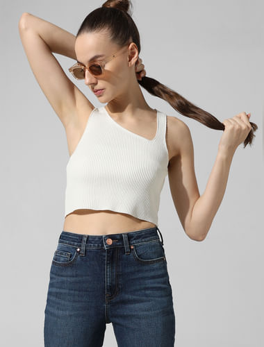 Toniq Stylish Pleated White Top Knot Hair Band For Women