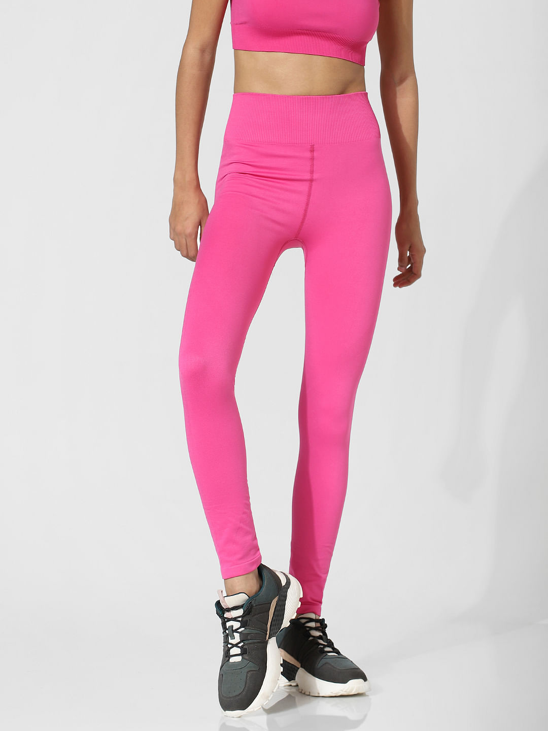Buy Go Colors Women Dusty Rose Viscose Ankle Length Leggings - Pink Online